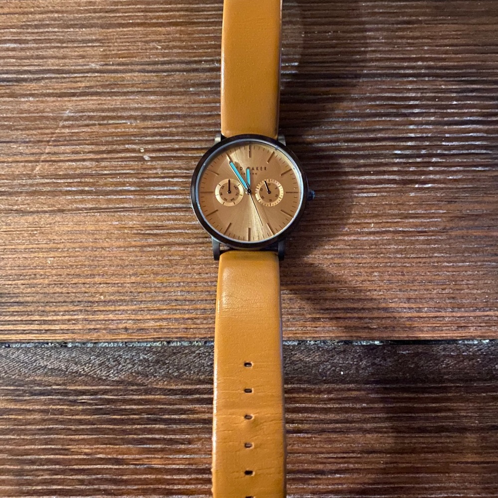Ted Baker 10009249 Leather - Gold - Quartz Watch